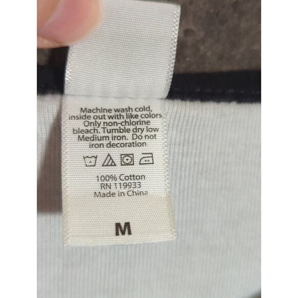 Cafe Press Top Woman's Medium White Black‎ I Fight Like A Girl Cancer Graphic - Picture 5 of 10